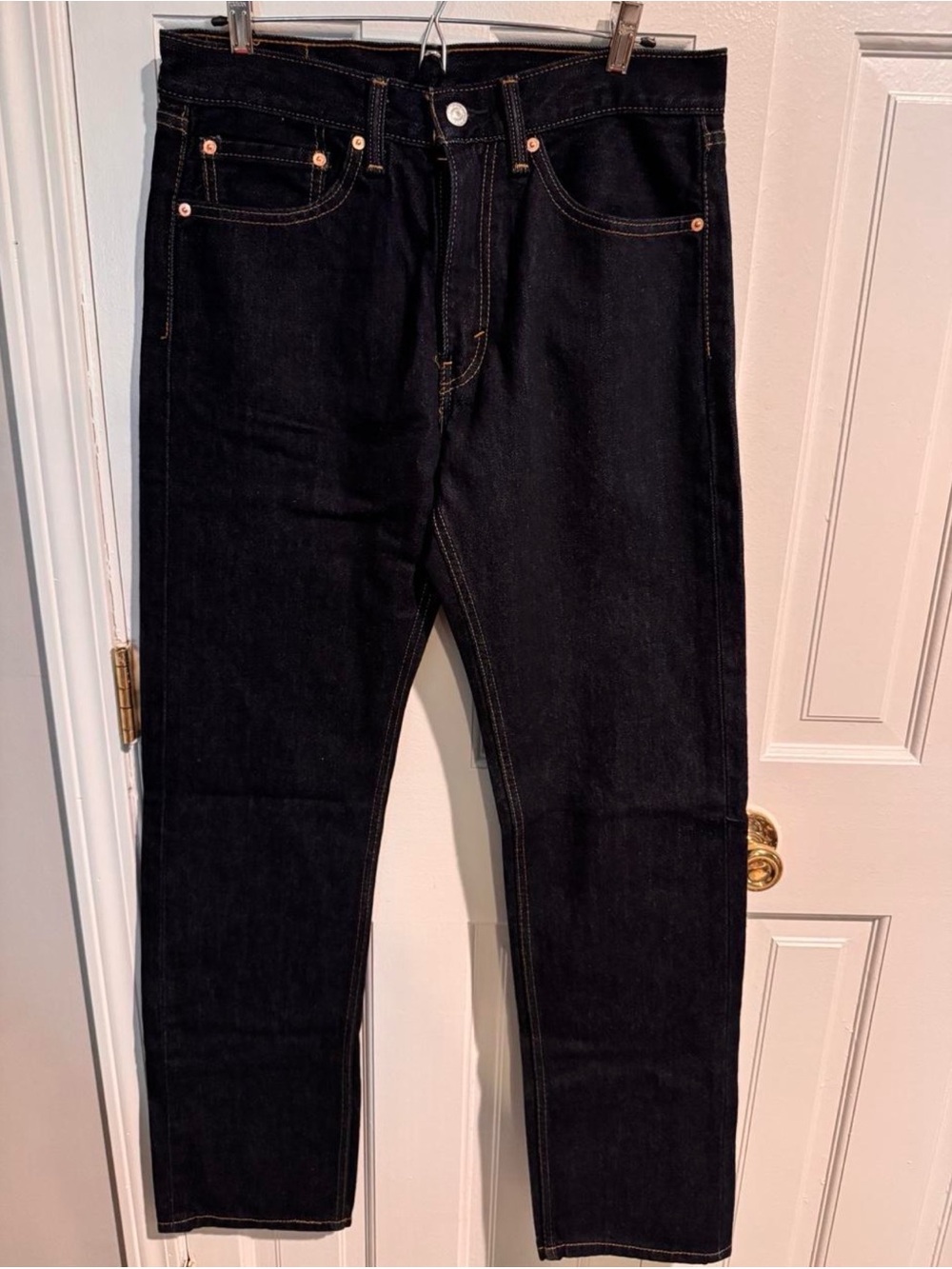 Levi's 505 Regular Fit Straight Leg Dark Indigo Wash Jeans 32x34 NWT